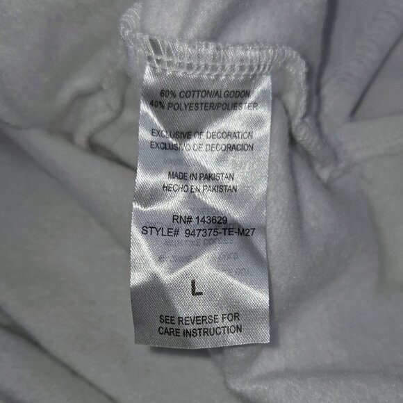 World Tour Champions Hoodie by Encrypted Supply Co White/Black/Gold - Size L - Picture 8 of 8